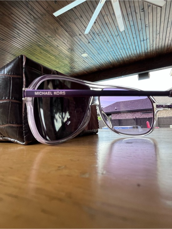 Michael Kors Purple aviator sunglasses main image 6